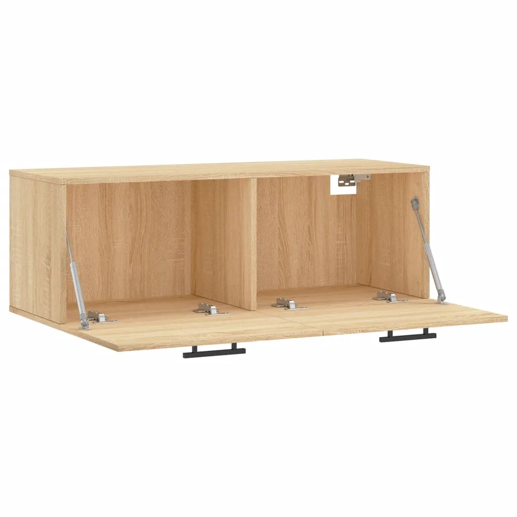 vidaXL Mobile a Parete Rovere Sonoma 100x36,5x35 cm Legno Multistrato