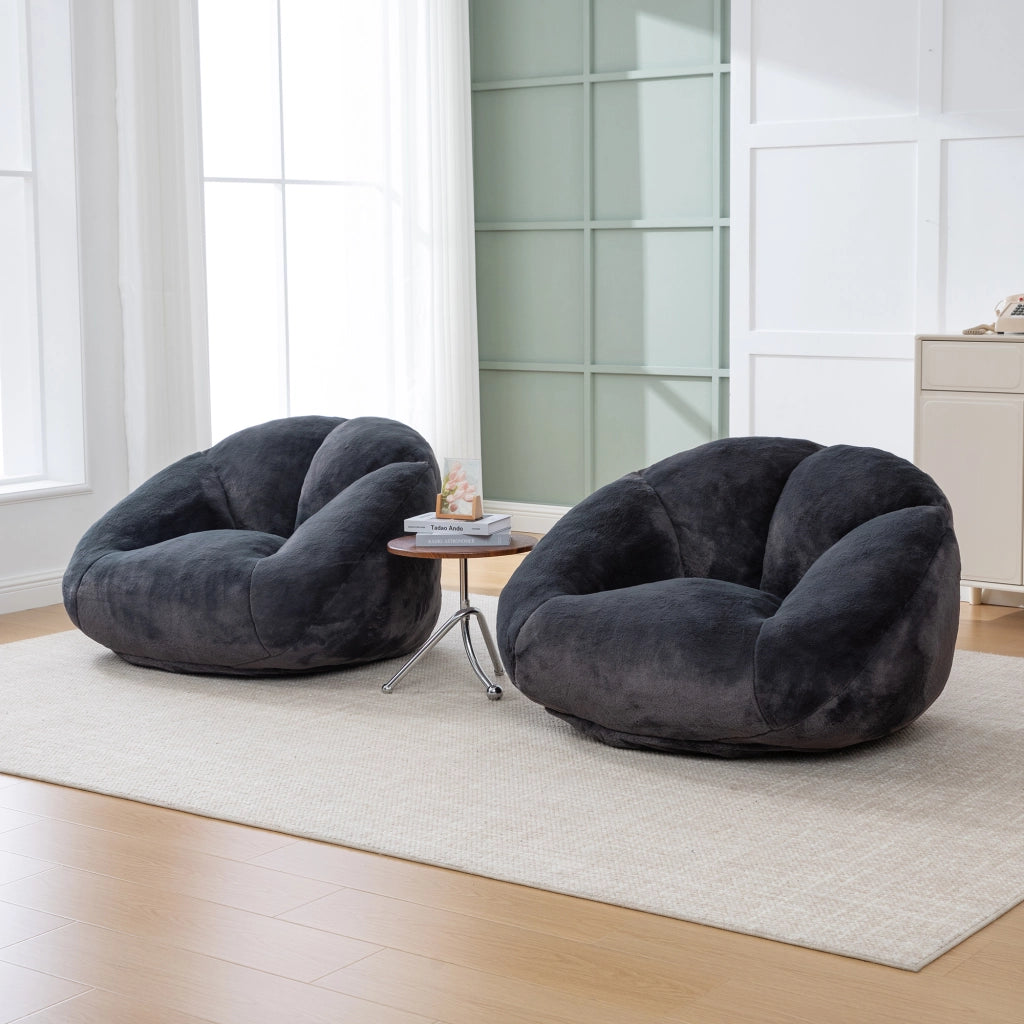Divano Sacco Morbido in Peluche ¨C MINIMAL ¨C Antiscivolo, Senza Montaggio