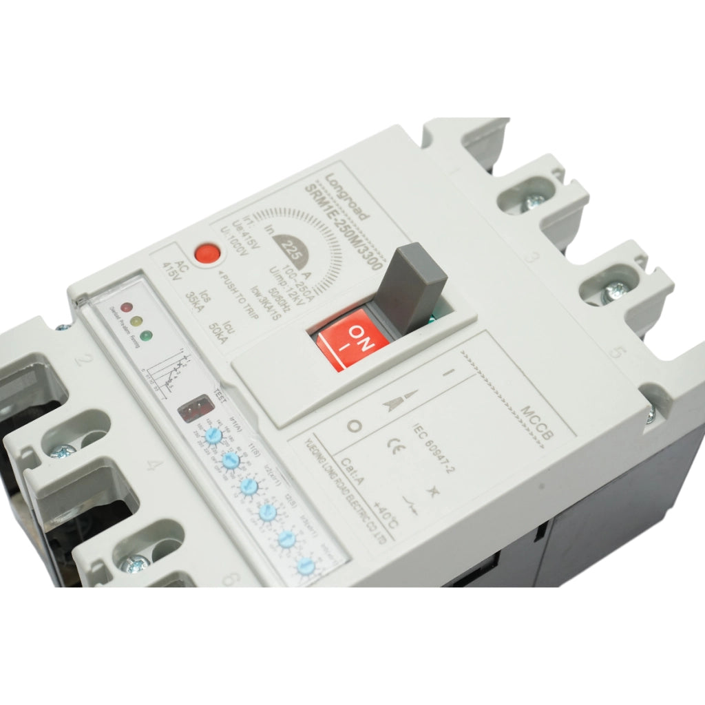 Interruttore automatico di potenza MCCB 3P 415 V AC, 100–250 A, SRM1E-250M/3300 Longroad