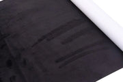 Microvezelstof auto per cockpit interno, adesivo, per tessuti, imitazione suède morbida, premium, per sottocassa/veloce per auto (nero 42cm x 150cm)