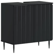 Armadio per Lavabo da Bagno ZWOLLE Nero 59,5 x 31,5 x 59 cm 896346