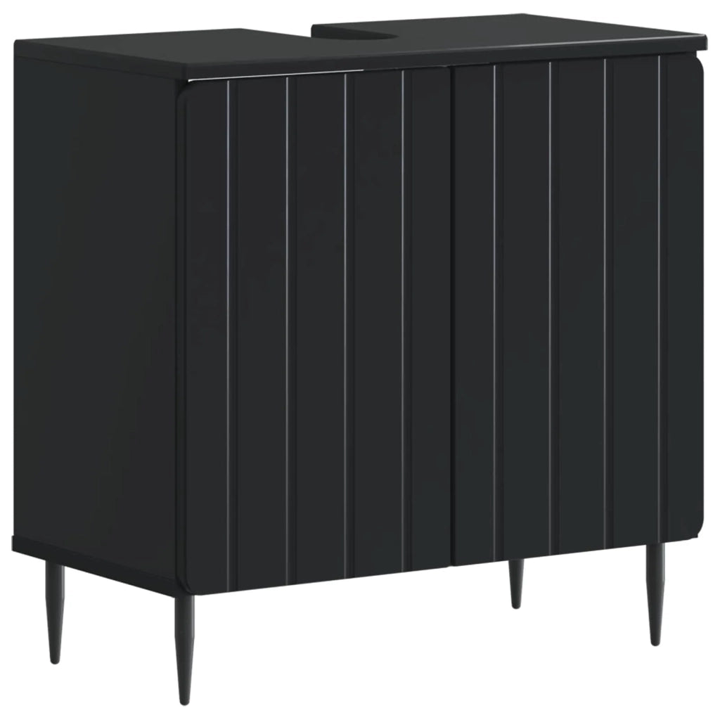 Armadio per Lavabo da Bagno ZWOLLE Nero 59,5 x 31,5 x 59 cm 896346