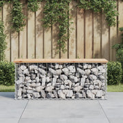 Panca da Giardino Design Gabbione 103x31,5x42 cm Massello Pino 834350