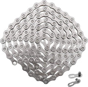 116 Collegamenti Piastratura Argento Catena per Bicicletta con Collegamento Rapido - Accessori di Ricambio per Mountain Bike e Bicicletta da Corsa