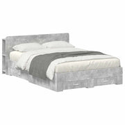 Telaio del letto con storage Grigio Cemento 160 x 200 cm 3433781
