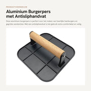 Grillpers in Alluminio - Manico Antiscivolo - Temperatura Alta - Design Ergonomico - Materiale Leggero - Resistente al Calore
