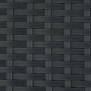 Tavolo da Giardino 80x80x74 cm in Alluminio e Plastica Nero e Color Legno