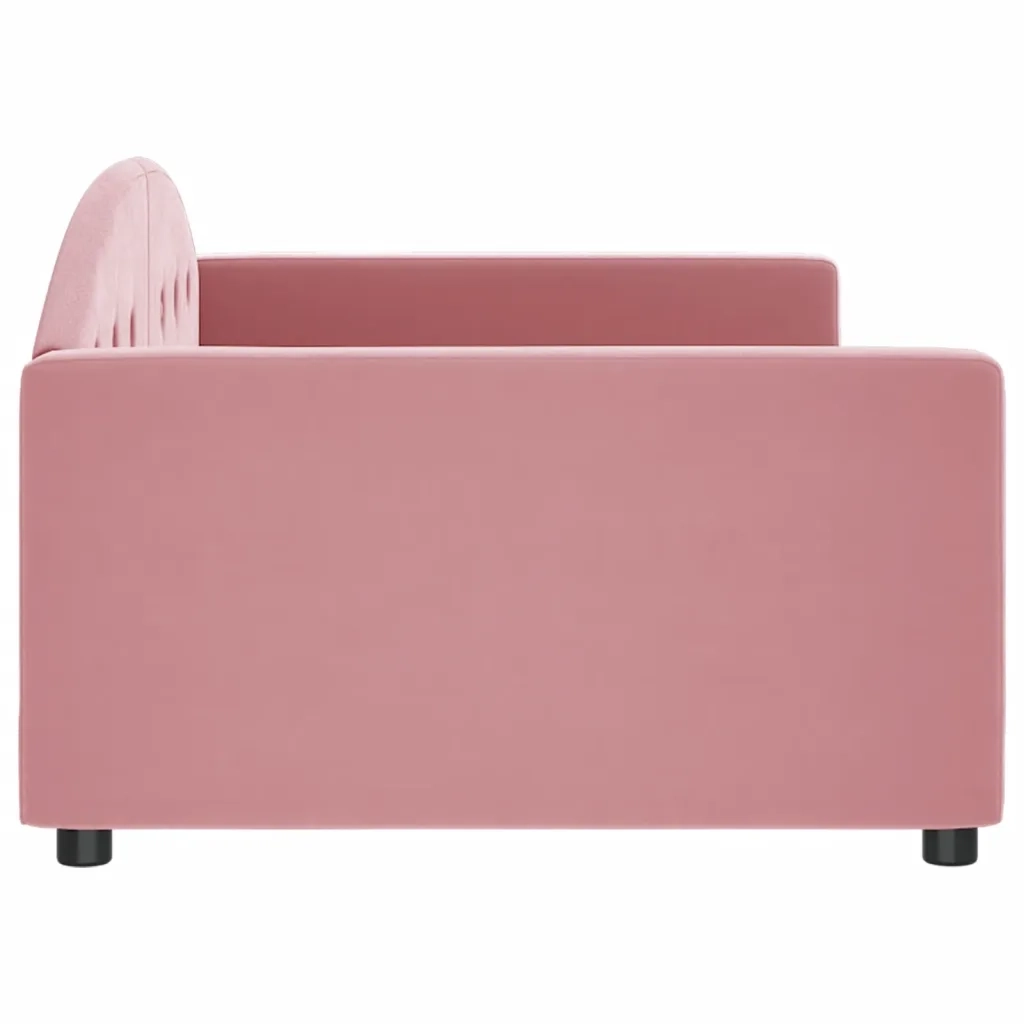 Letto da Giorno Rosa 100x200 cm in Velluto