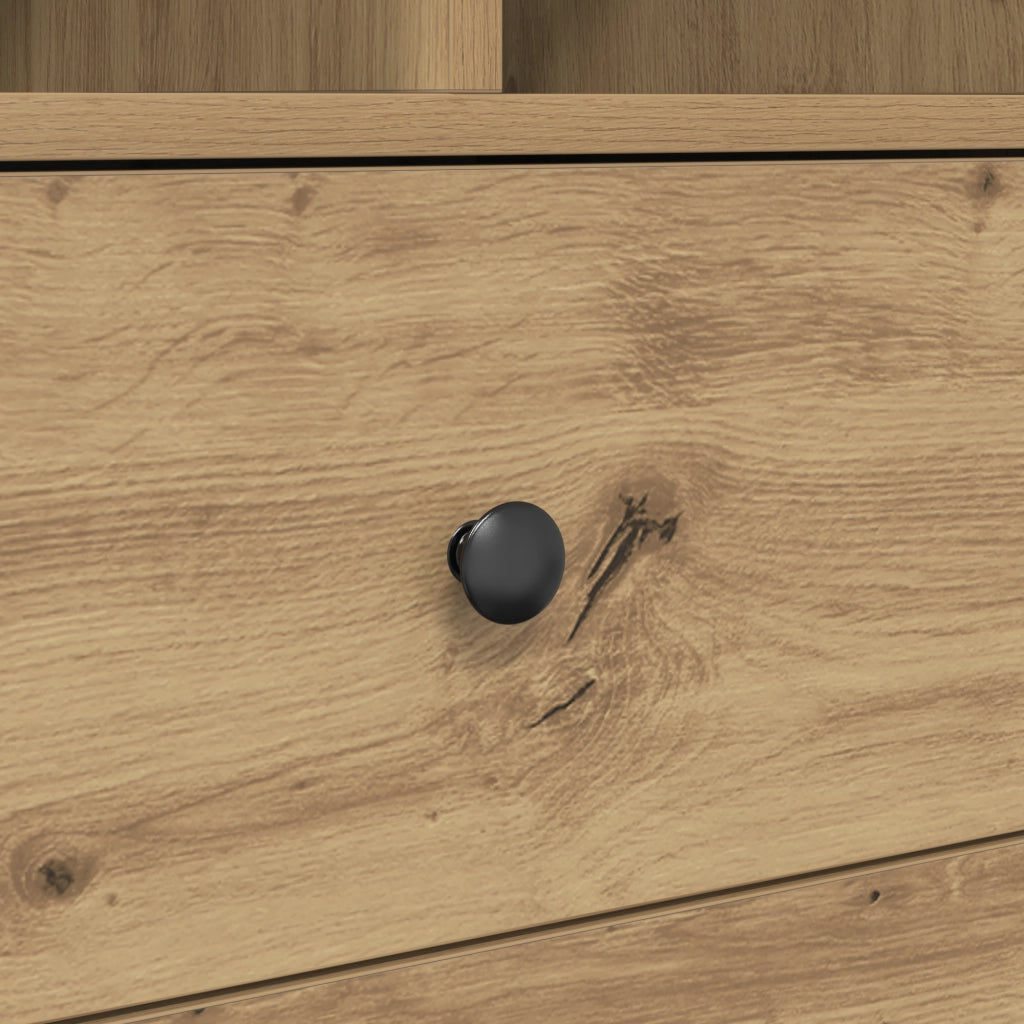 Scrivania con Storage Rovere Artigianale Legno Ingengerizzato