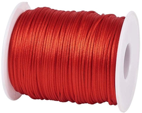 Corda in Nylon 1,5 mm - Corda per Gioielli - Corda Macramè - Corda con Nodo Cinese - di Alta Qualità e Duraturo