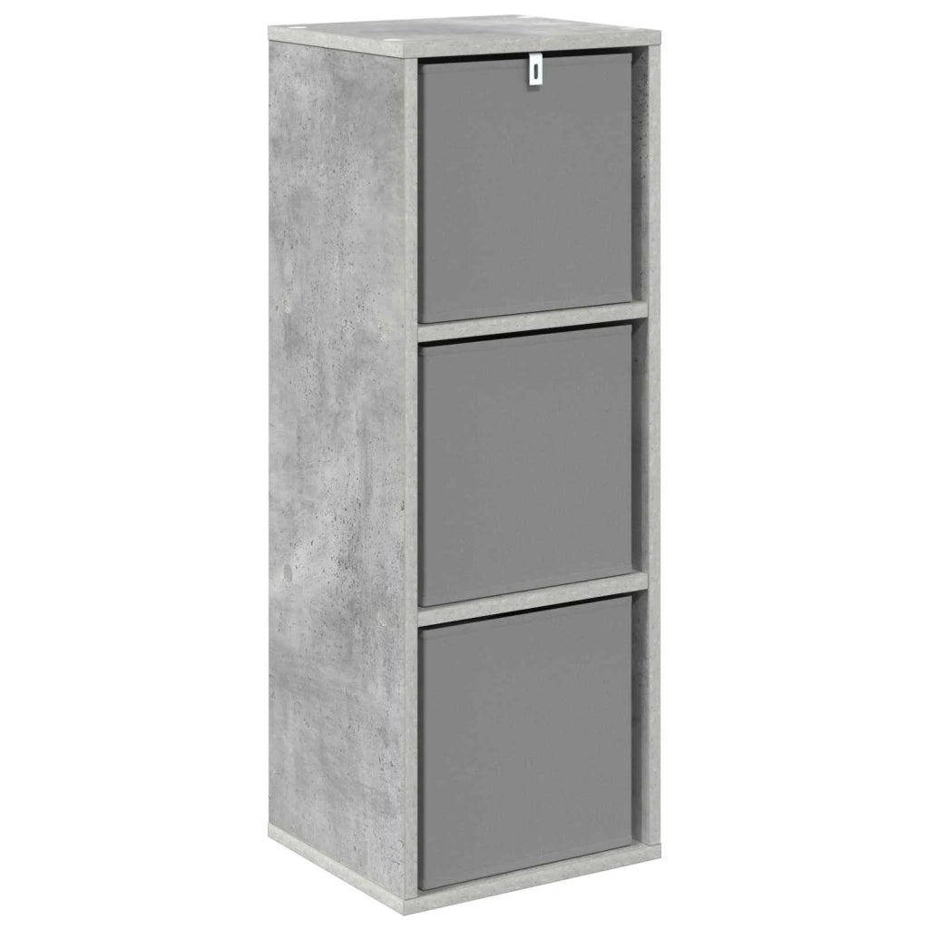 Credenza con cassetto Grigio cemento 30,5 x 27 x 84,5 cm 8000559