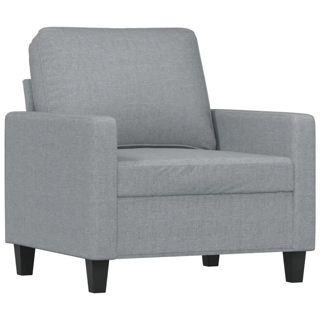 Set di Divani 4 pz con Cuscini Grigio Chiaro in Tessutocod mxl 83122