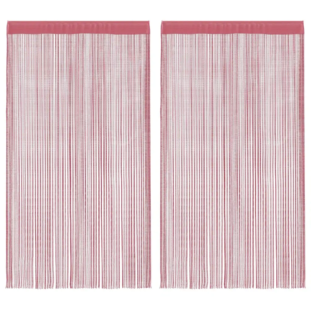 Tende a Filo 2 pz Rosa 100x250 cm 4102041