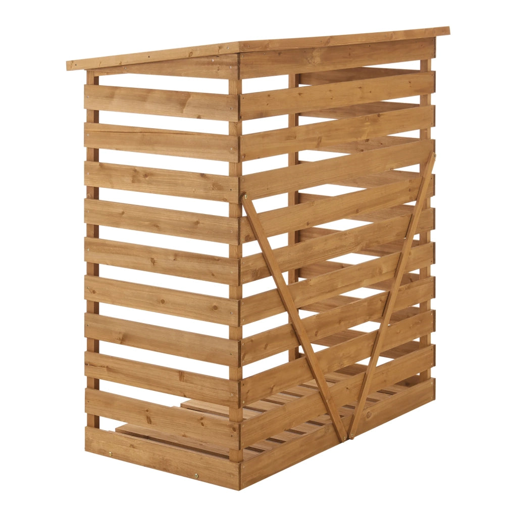 Deposito legna rivestito in abete con tetto in bitume 123 x 116 x 64 cm 03_0006304