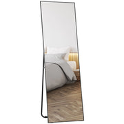 Specchio da terra rettangolare 50x160 cm ¨C Xylo ¨C da parete o appoggio, nero