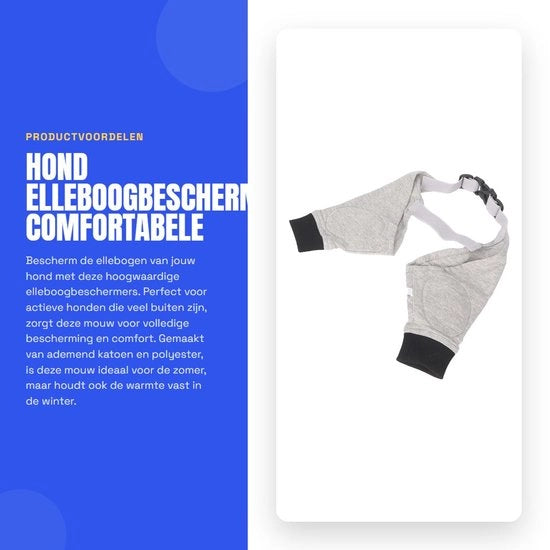 Elleboogbeschermers per cani - Adattabili - Snaps regolabili - Moufette per arti anteriori - Comfortevoli - Protezione - Adatti per estate/inverno