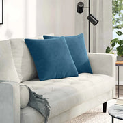 Cuscini da Divano 2 pcs Blu 50 x 50 cm Tessuto in Cords