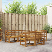 Set di divani da esterno 7 pcs Naturale