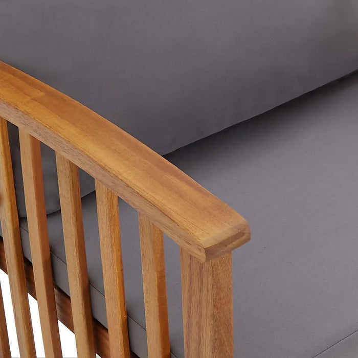 Set Divani da Giardino 3 pz con Cuscini in Massello di Acacia cod mxl 43032