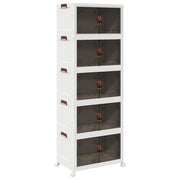 Scatola Portaoggetti con Ruote 5 Livelli 75 L 64x40x179 cm CFW4994658