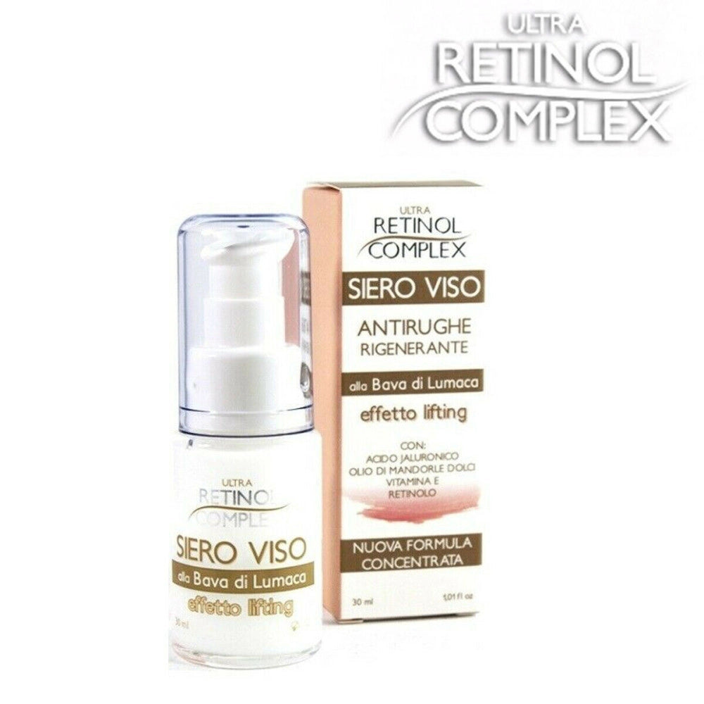 Trade Shop - Retinol Complex Siero Viso Concentrato Lifting Antirughe Bava Di Lumaca 30ml -