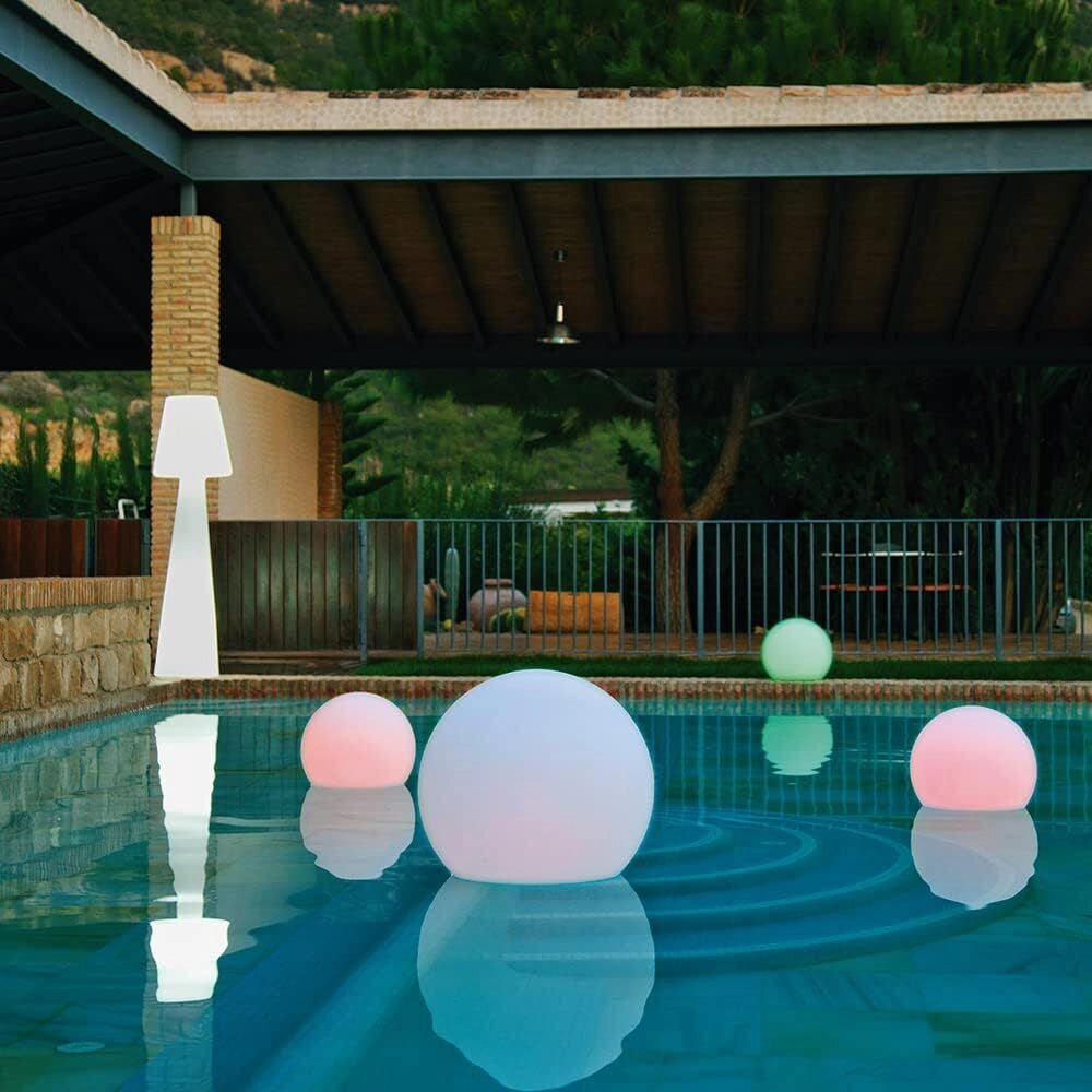 New Garden LUMBL040FTNW Buly 30 Lampada Sfera LED Solare Galleggiante RGBW IP68 Telecomando colore Bianco