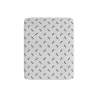 Coprimaterasso Elasticizzato Singolo in Poliestere Grigio Chiaro