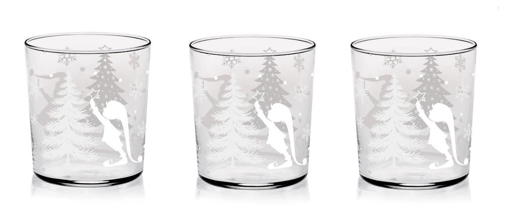 Set 3 Bicchieri da Tavola Acqua Vino Conic Elfo 360 ml Cerve