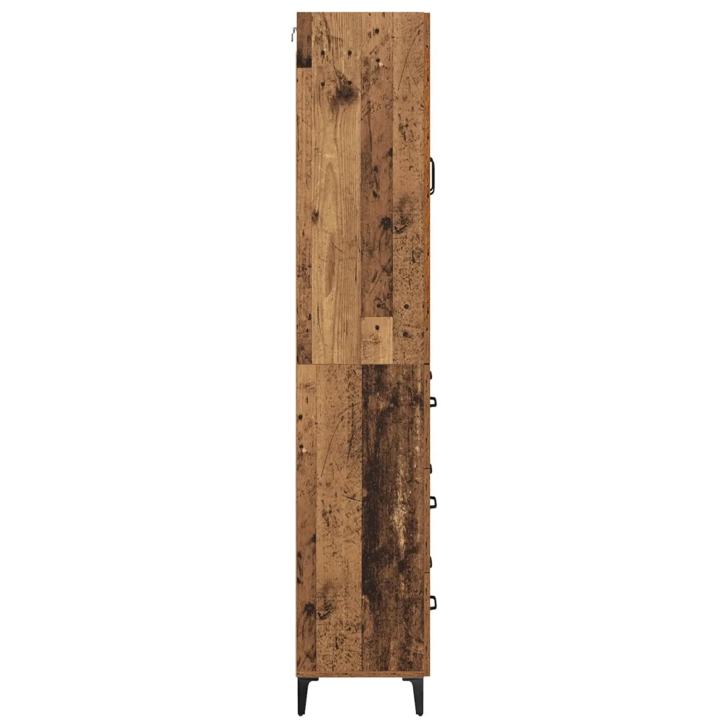 Credenza-Buffet-Armadio da cucina Legno vecchio 69,5 x 34 x 180 cm Legno multistrato 733874
