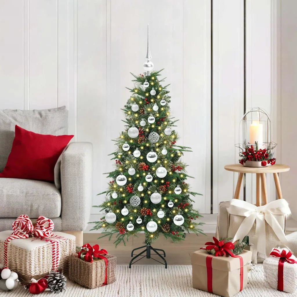 Albero di Natale Artificiale con Rami Pieghevoli Verde 120 cm 3397398