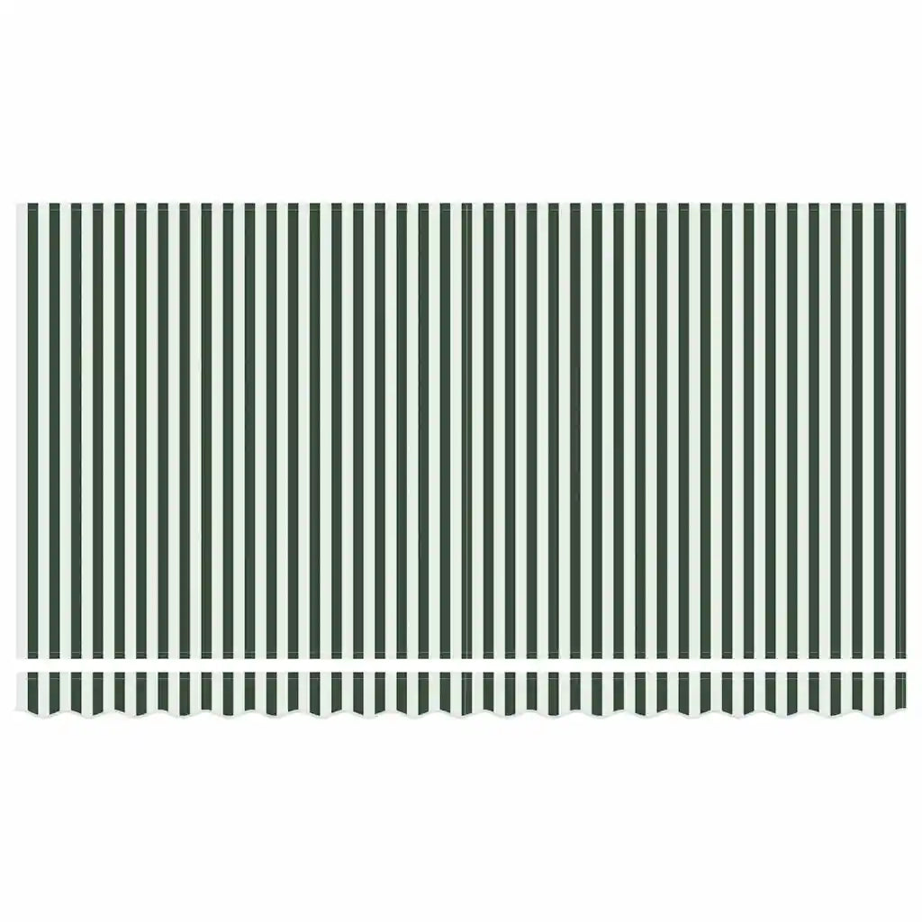Telo di ricambio per tenda da sole Verde e Bianco 380 x 195 cm 42000655