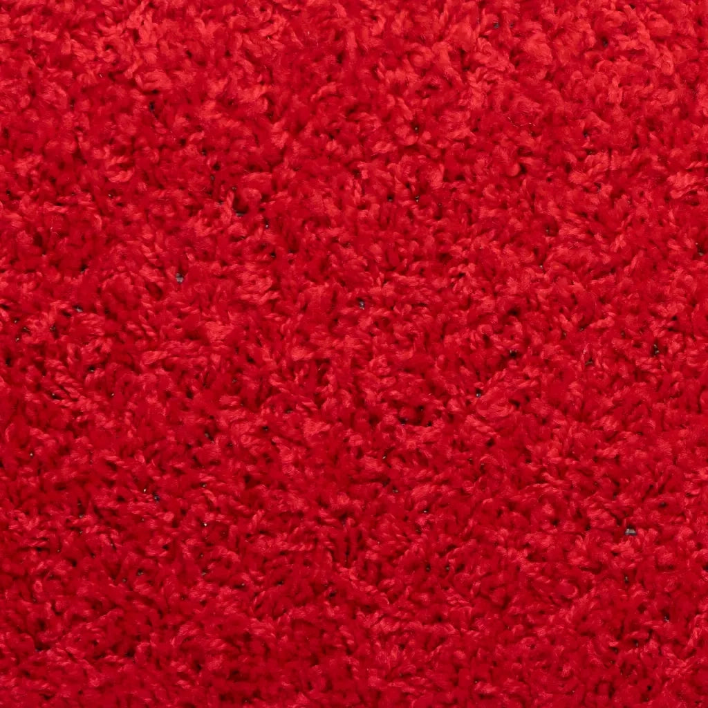 Tappetini per scale 15 pz 65x21x4 cm Rosso Bordo rettangolare 134582