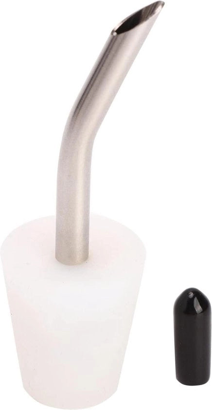Schenco Bevande - Bottiglie di Vetro Resistenti - Velocità - Coperture di Polimero - Olio di Oliva Spirito di Vino Sciroppo di Caffè - Bianco .