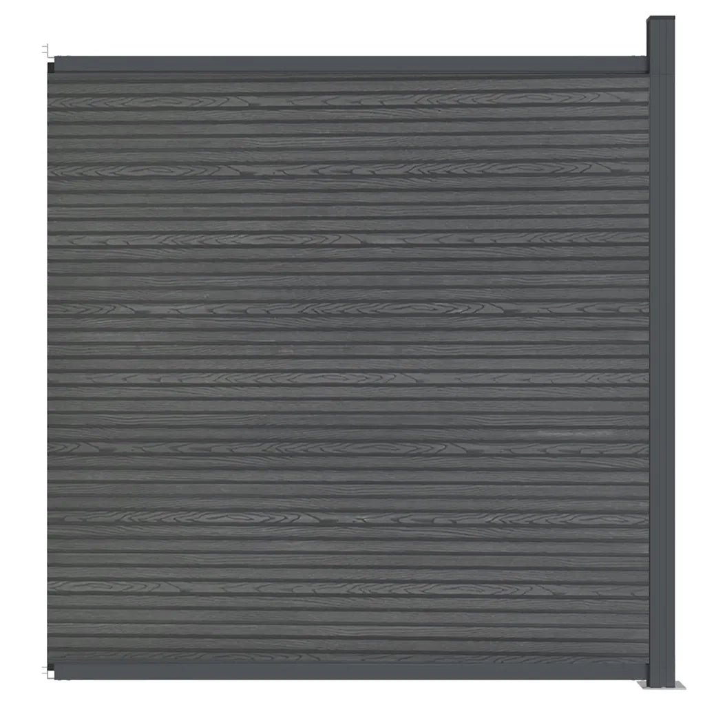 Pannello di Recinzione Grigio 173x186 cm in WPC 4003980