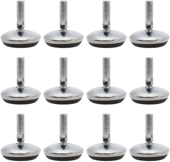 Allettamento plus - Stelvio 12 pezzi M6 x 18 x 30 mm - Pedane di livellamento per supporto tavolo