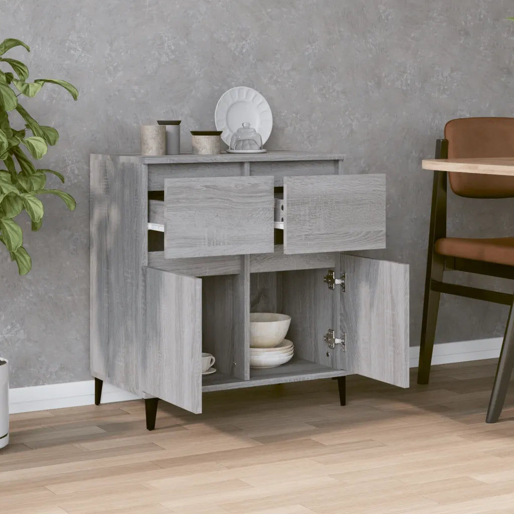 Credenza Grigio Sonoma 60x35x70 cm in Legno Multistrato 819690