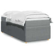 Giroletto a Molle con Materasso Grigio Chiaro 90x200 cm Tessuto 3285539