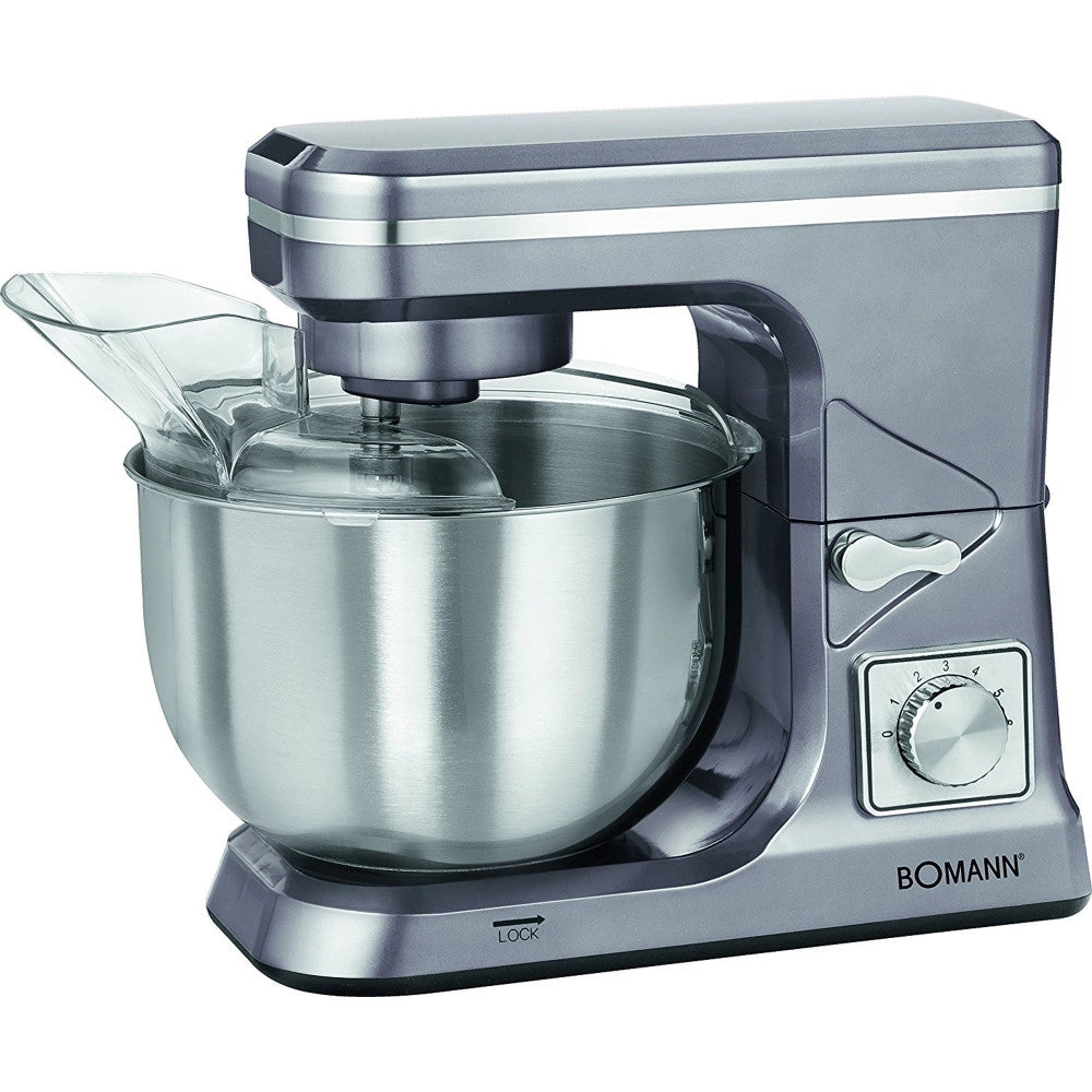 Trade Shop - Impastatrice Planetaria 1000 W Ciotola Acciaio 5 Lt Impastatore Robot Cucina -