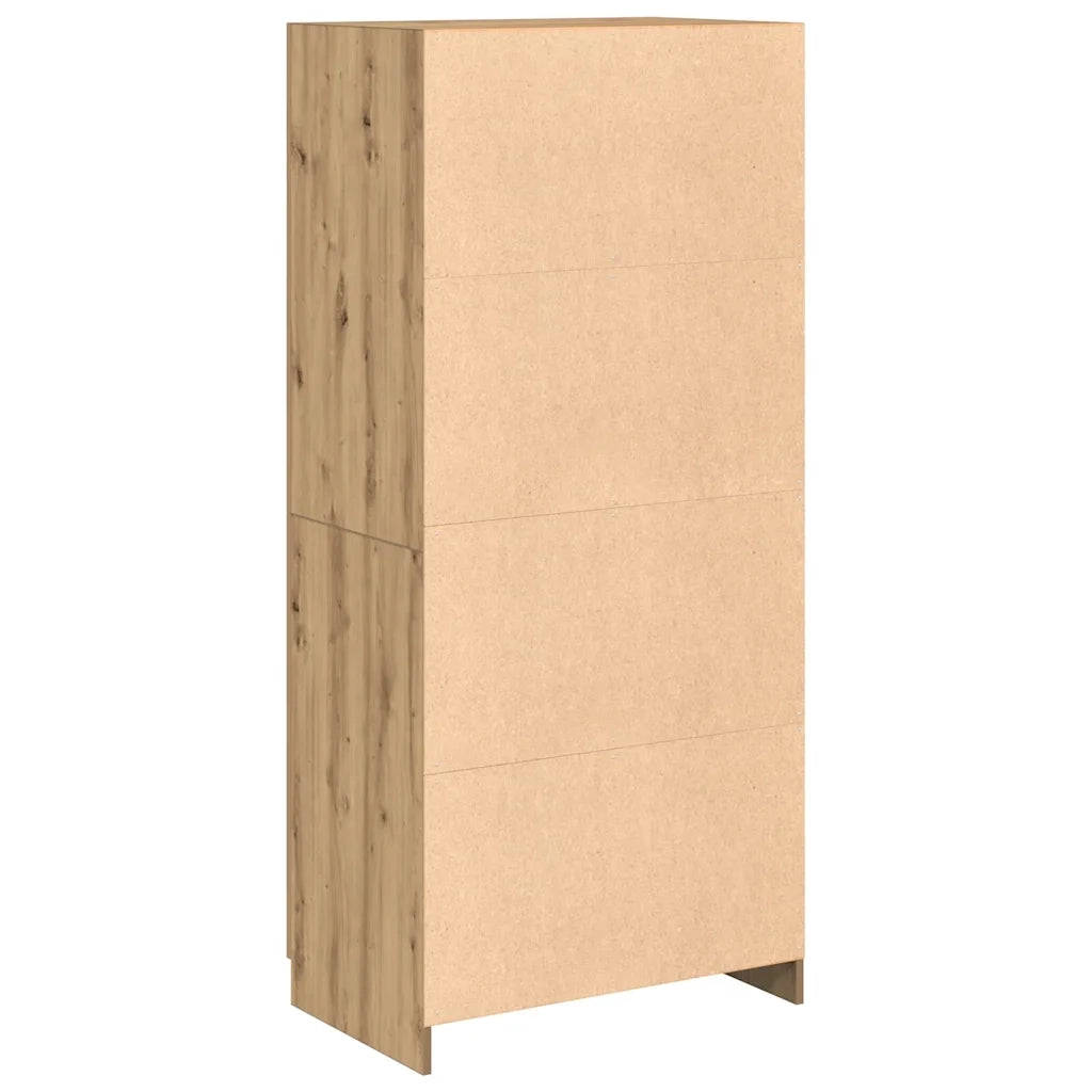 Armadio Rovere Artigianale 80x52x180 cm in Legno Multistrato 855883