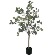 Pianta Artificiale Eucaliptus 120 cm in Vaso per Interni Verde ¨C zephmum ¨C Verde Sintetico