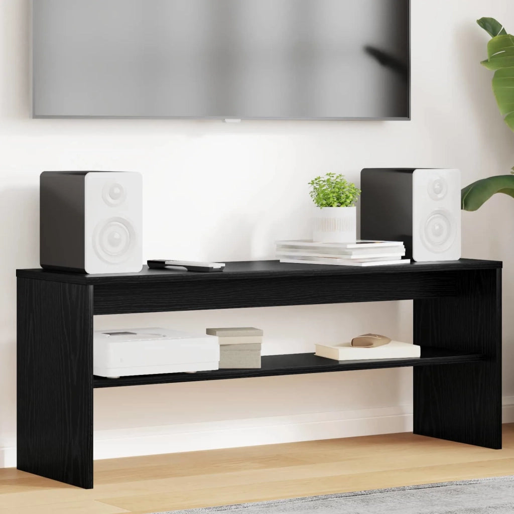 Mobile TV Rovere Nero 100 x 30 x 40 cm Legno multistrato 8000333