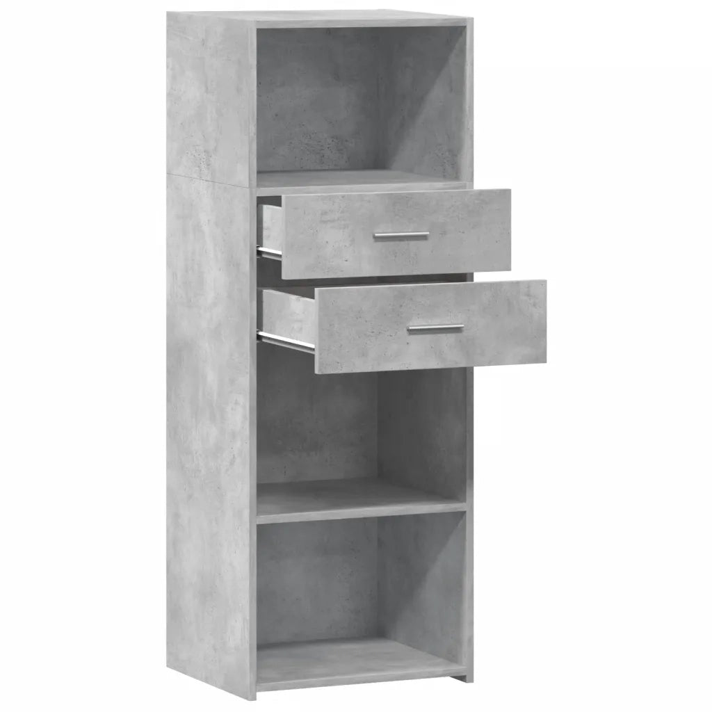 Credenza Grigio Cemento 45x42,5x124 cm in Legno Multistrato 846169