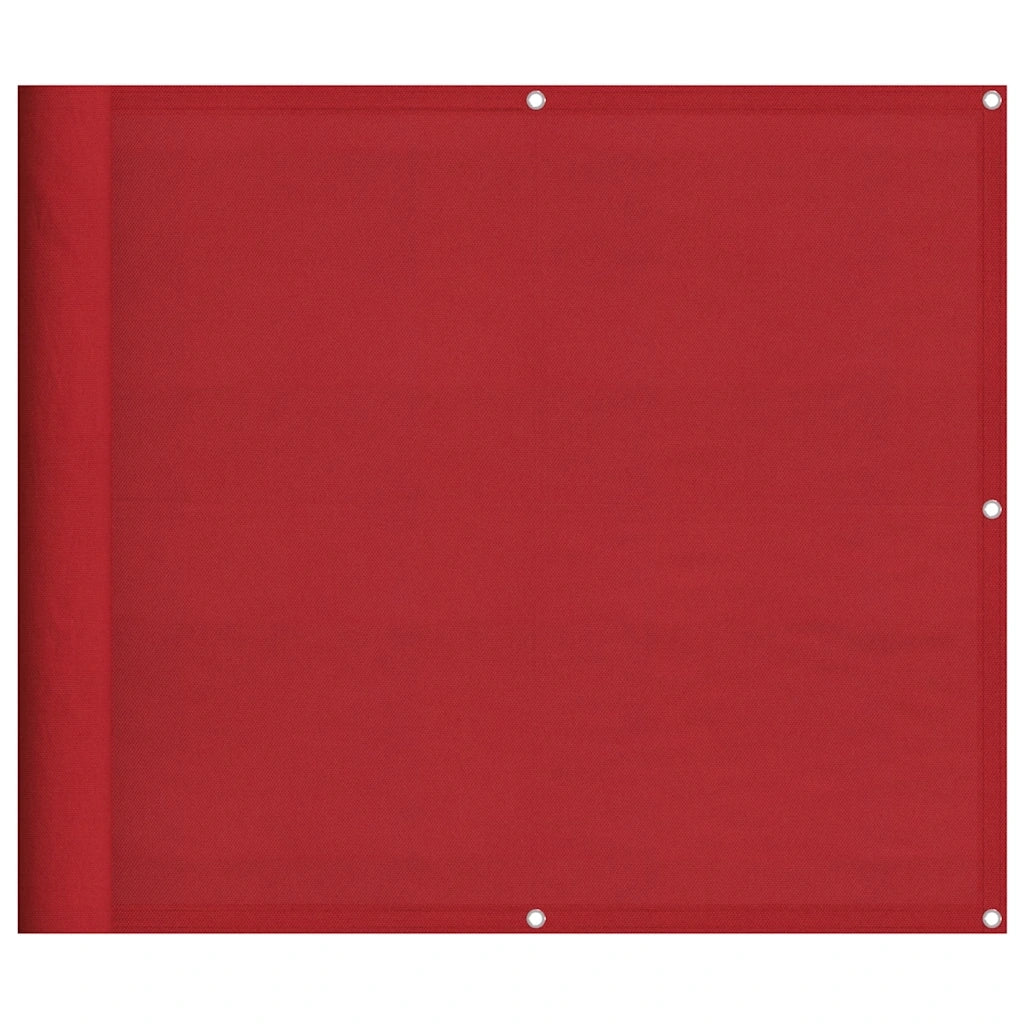 vidaXL Paravento da Balcone Rosso 90x700 cm 100% Poliestere Oxford