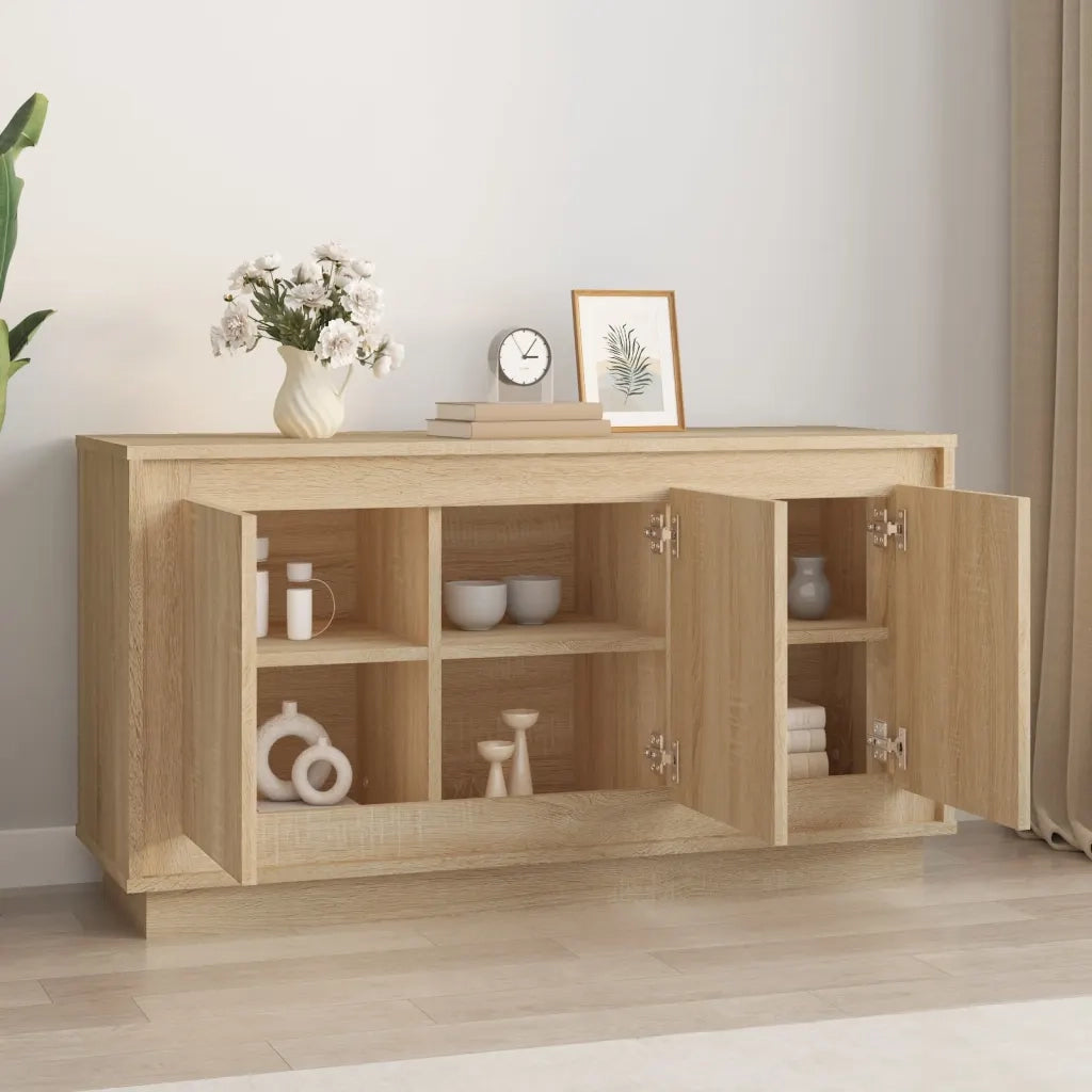 Credenza Rovere Sonoma 102x35x55 cm in Legno Multistratocod mxl 80085