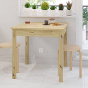 Lofaka, Tavolo Fisso 4 Posti, 80x80x76h cm Marrone Rovere Nodi