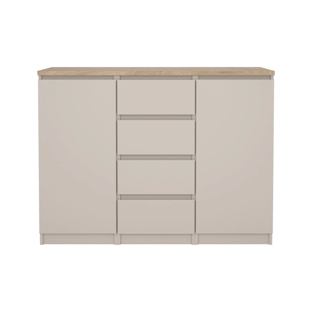 Madia Angelika, Credenza 4 Cassetti, 121x50x91h cm Beige