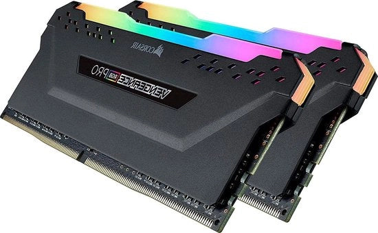 Set di Memoria RAM DDR4 3200MHz C16 XMP 2.0 con Illuminazione RGB LED Enthusiasta Nero-Argento - 16GB (2x8GB) CMW16GX4M2C3200C16