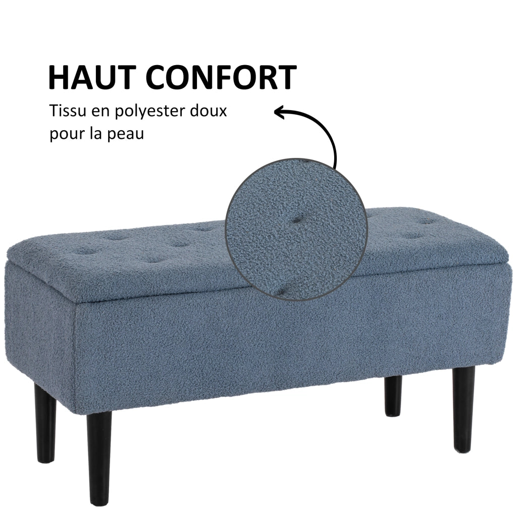 Cassa di stoccaggio ¨C zephmum ¨C blu 95x38x45 cm