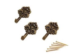 GANCIO PER QUADRI 'FIESOLE' 35 mm - Bronzo - Blister 3 pezzi - 12 confezioni