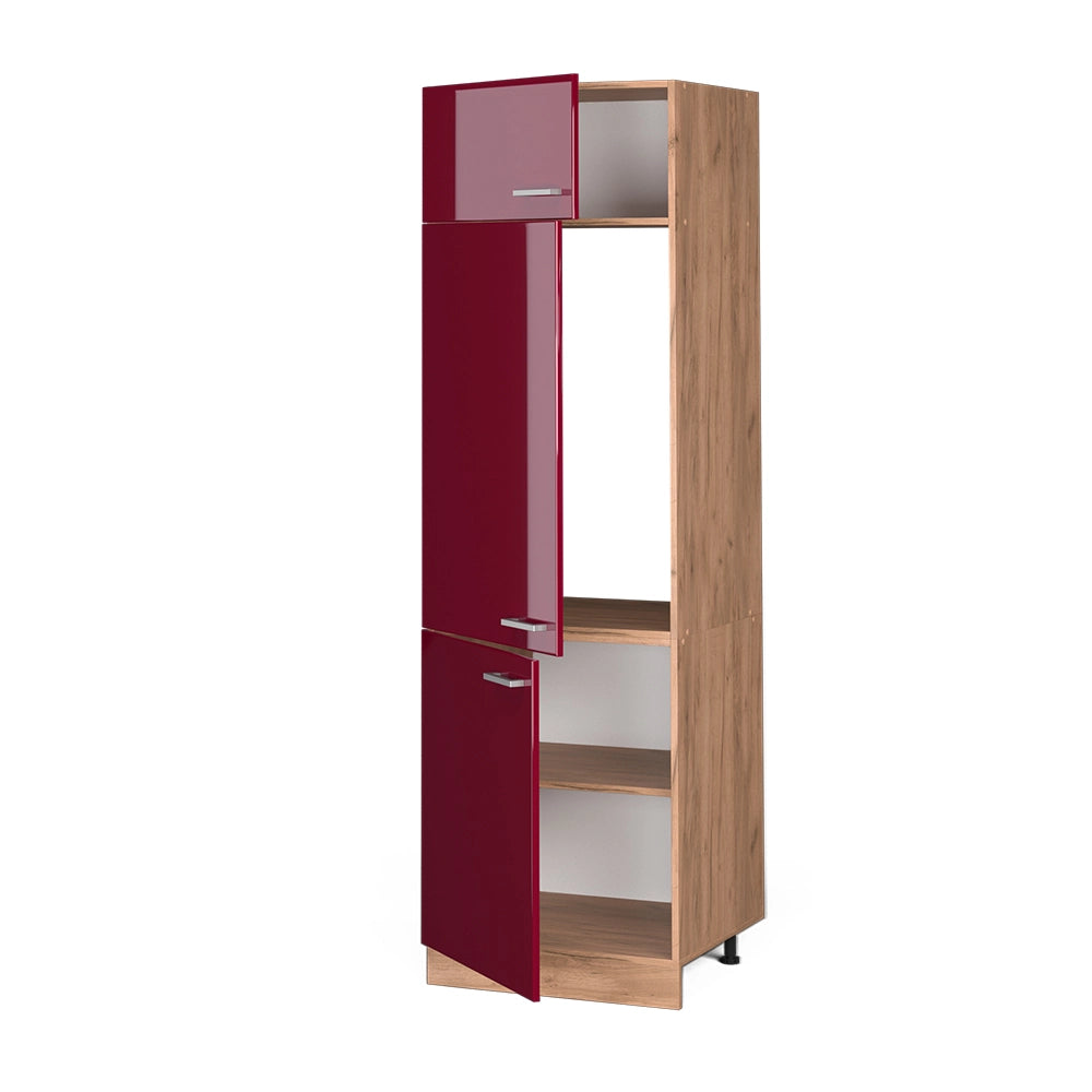 Vicco Armadio frigorifero Rosso lucido 60 cm